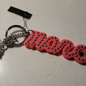 Marc Jacobs Pink Keychain